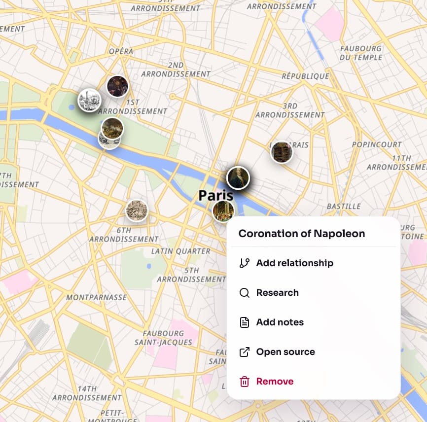 Aristotree geographic map view