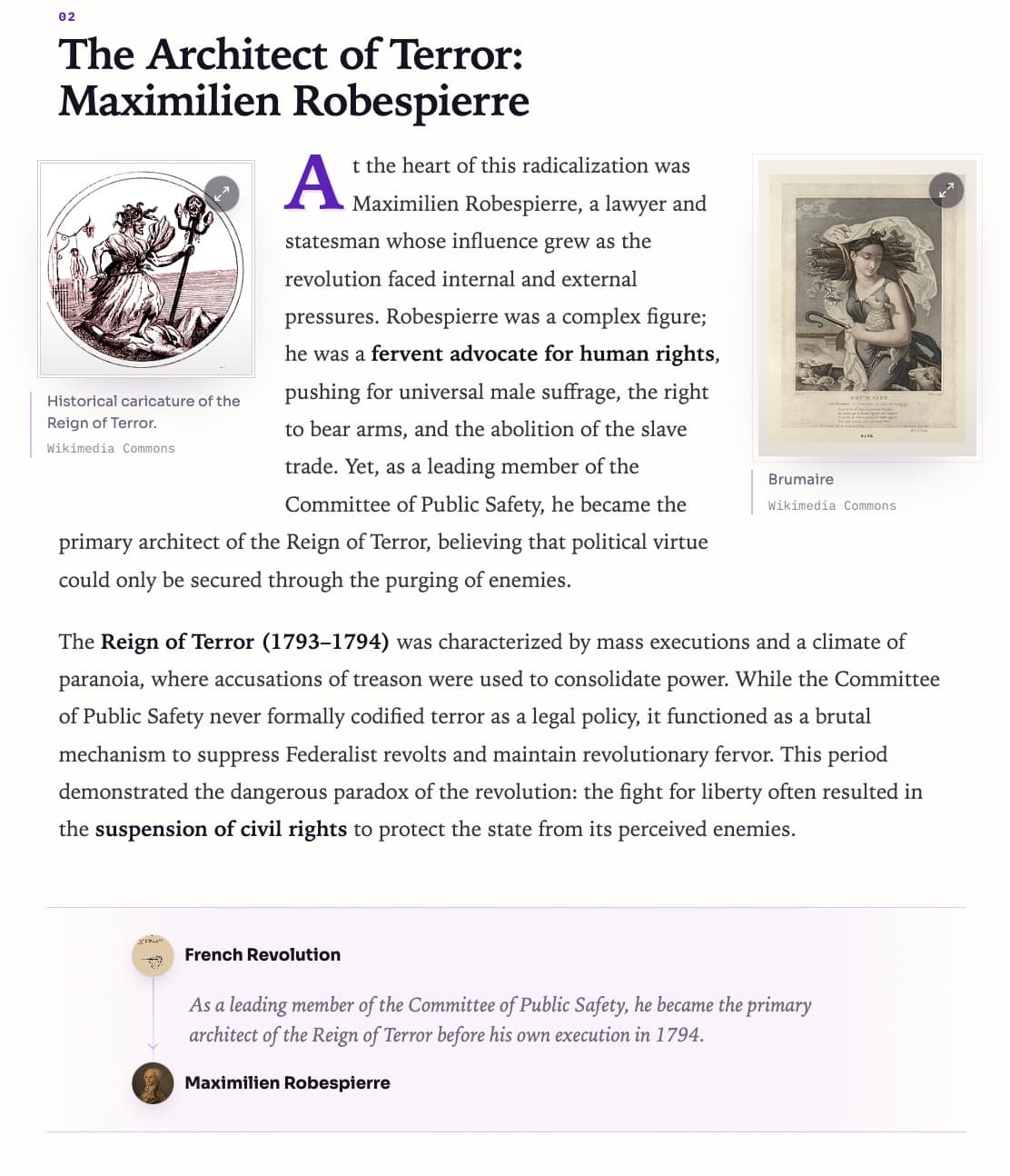 Aristotree connected article generated from selected concepts
